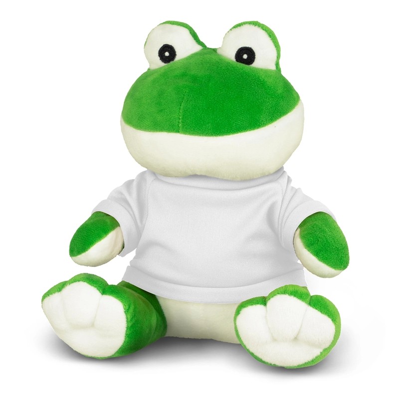 branded Frog Plush Toy, from our range of promotional Teddy Bears & Plush Toys