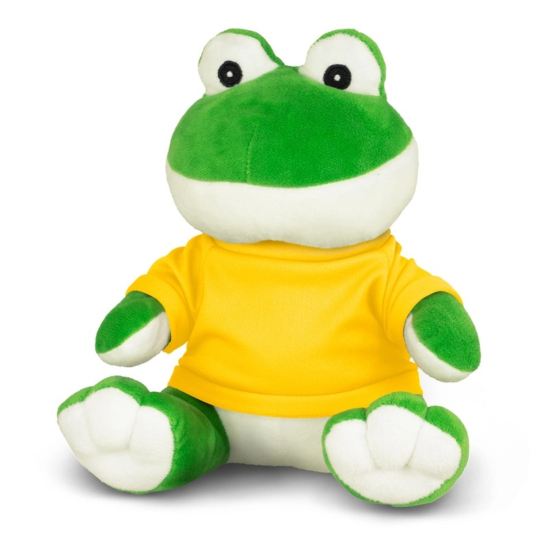 branded Frog Plush Toy, from our range of promotional Teddy Bears & Plush Toys