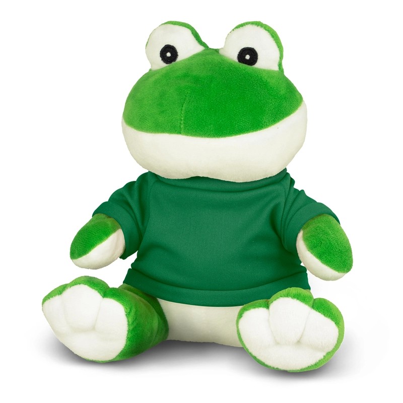 branded Frog Plush Toy, from our range of promotional Teddy Bears & Plush Toys