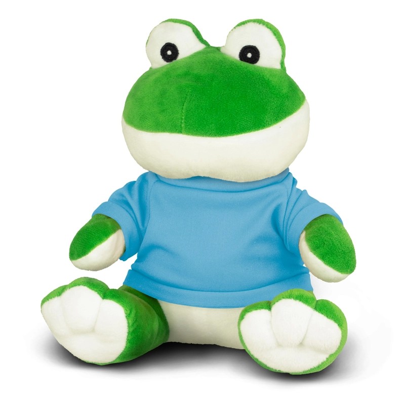 branded Frog Plush Toy, from our range of promotional Teddy Bears & Plush Toys