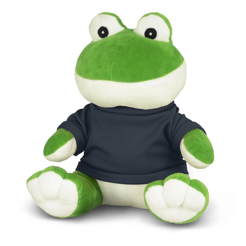 branded Frog Plush Toy, from our range of promotional Teddy Bears & Plush Toys