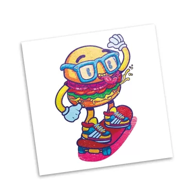 51 x 51mm Temporary Foil Tattoo