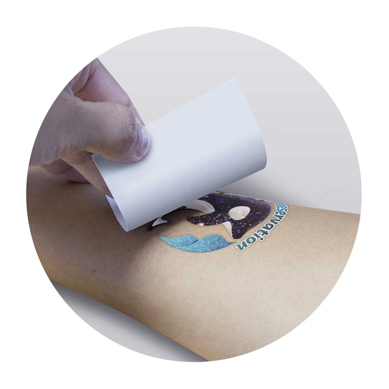 51 x 51mm Temporary Glitter Tattoo