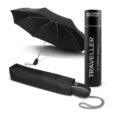 Swiss Peak Traveller Auto Open Folding Umbrella