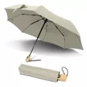 RPET Auto Open Wooden Handle Compact Umbrella