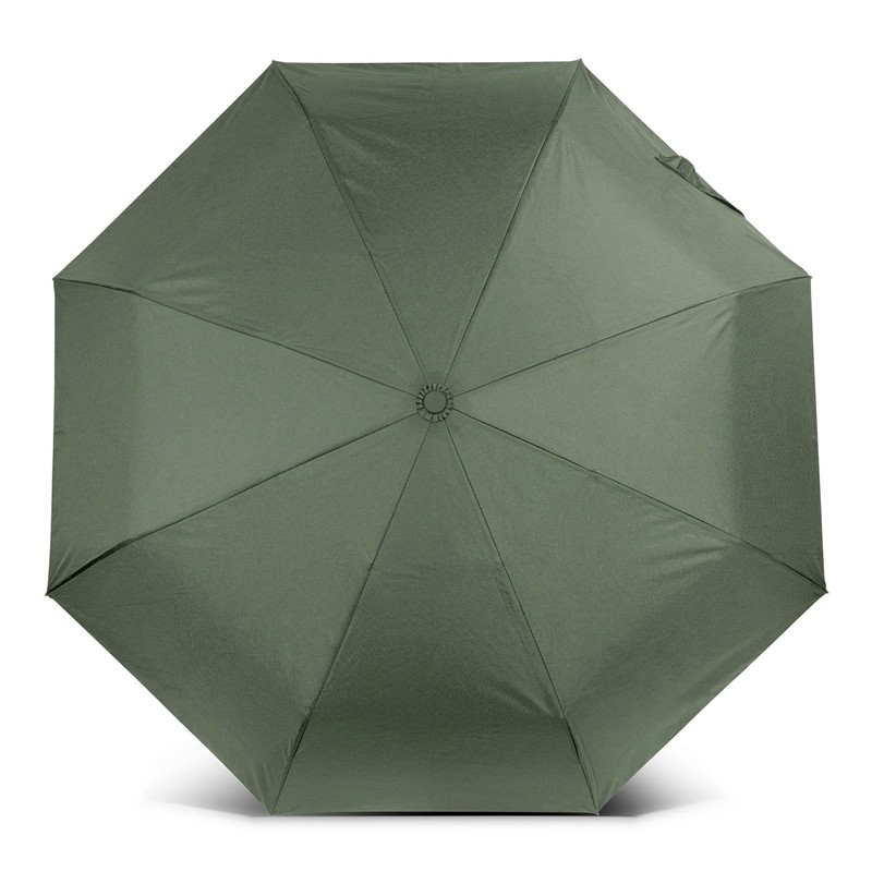 RPET Auto Open Wooden Handle Compact Umbrella