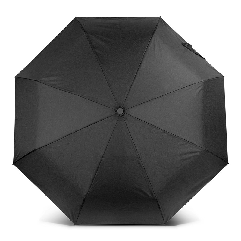 RPET Auto Open Wooden Handle Compact Umbrella