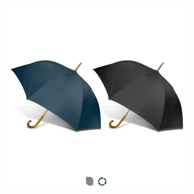 Boutique Auto Open Wooden Handle Umbrella