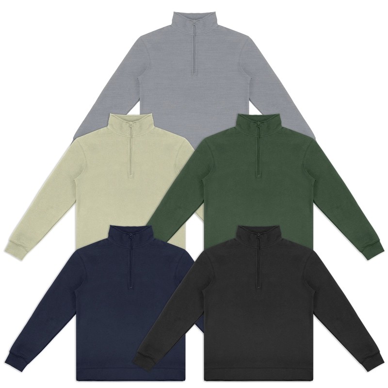 TRENDSWEAR Camden Unisex Cotton Quarter Zip