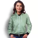 Womens Custom Sports Zipped Fleece Hoodie