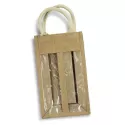 Serena Double Jute Wine Carrier