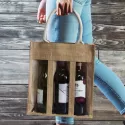 Serena Triple Jute Wine Carrier