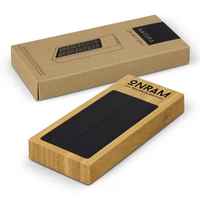 NATURA 10000mAh Bamboo Solar Power Bank