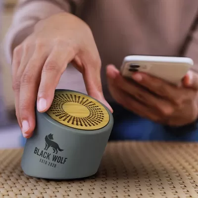 NATURA Limestone 3W Bamboo Mini Bluetooth Speaker