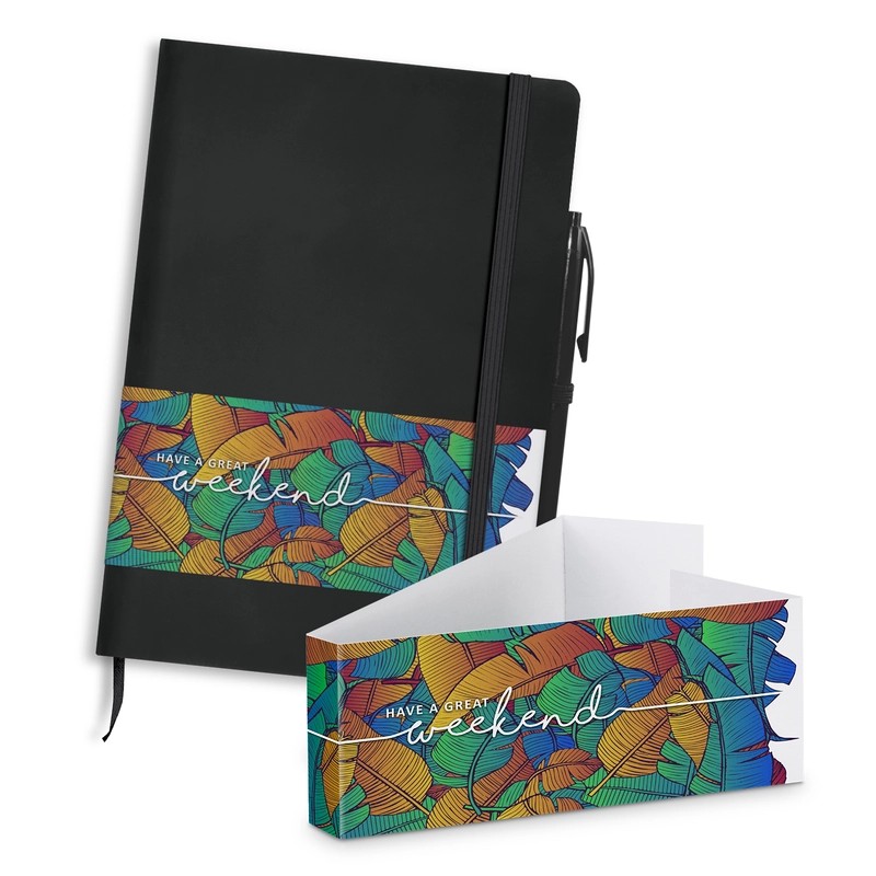 Omega A5 PU Notebook with Pen