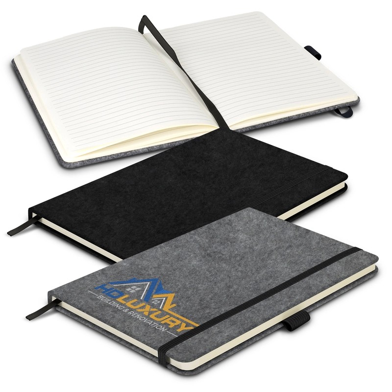A5 RPET Felt Hard Cover Notebook