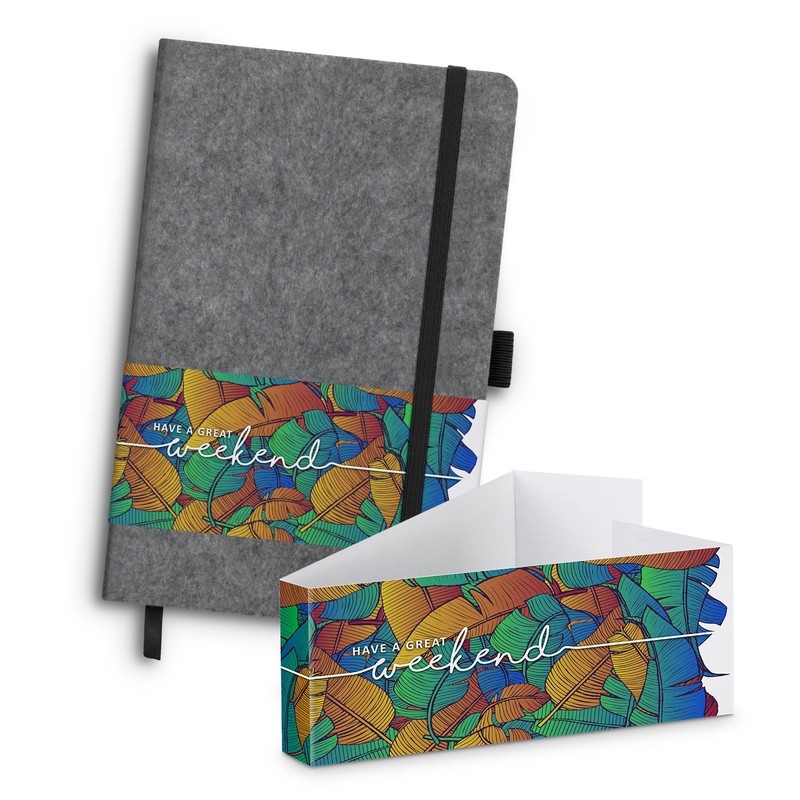 A5 RPET Felt Hard Cover Notebook