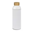 Eden 600ml Full Colour Bamboo Lid Glass Bottle