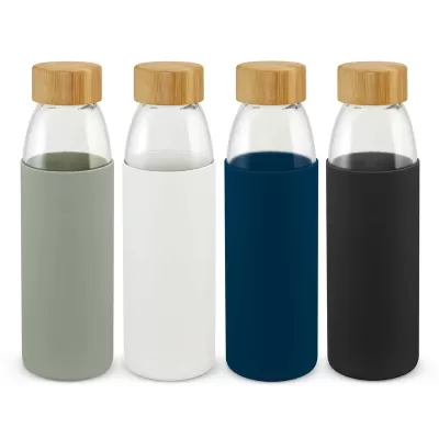 Solstice 500ml Bamboo Lid Glass Bottle