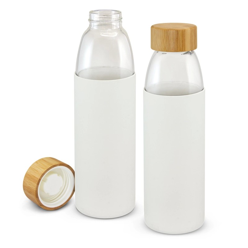 Solstice 500ml Bamboo Lid Glass Bottle