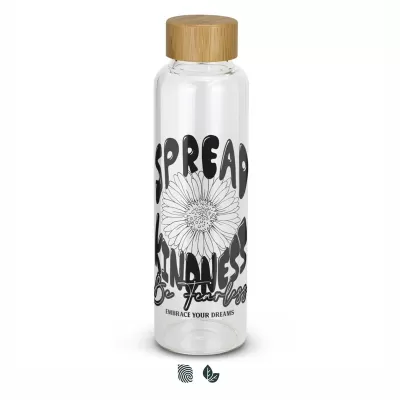 Eden 600ml Bamboo Lid Glass Bottle