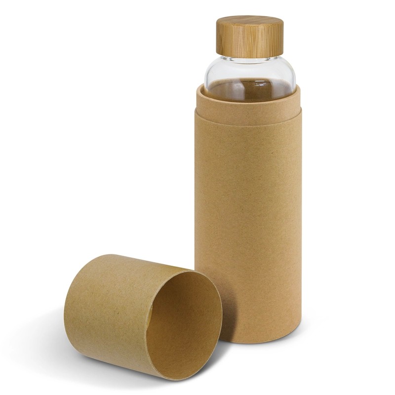 Eden 600ml Bamboo Lid Glass Bottle