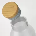 NATURA Ida 600ml Bamboo Lid Glass Bottle