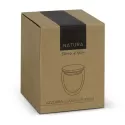 NATURA Azzurra 350ml Bamboo Lid Glass Coffee Cup