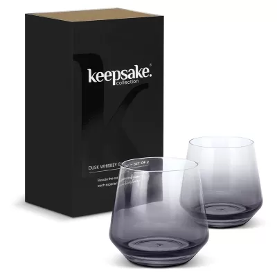 Keepsake Dusk 2 Piece Whiskey Glass Set