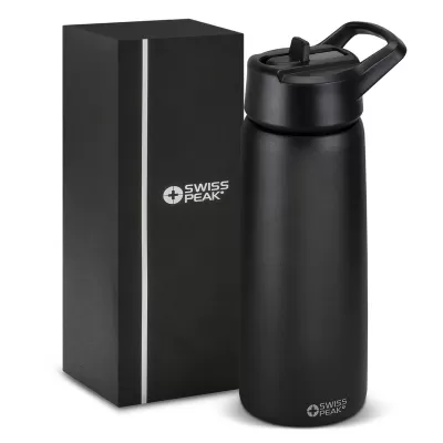 Swiss Peak Stealth 750ml Stainless Steel Vacuum Bottle