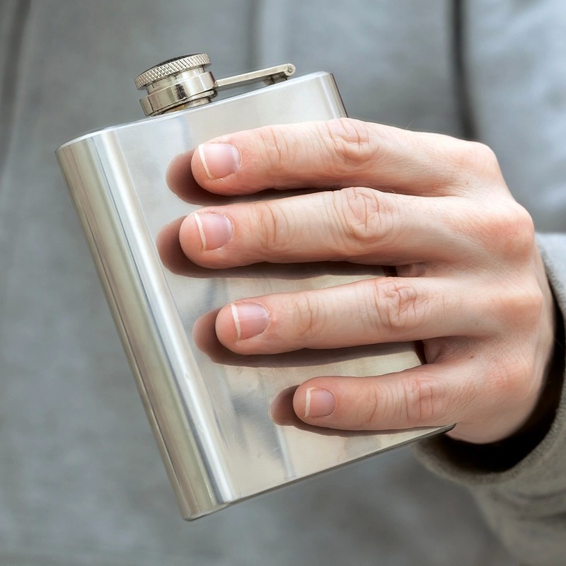 Tennessee 180ml Stainless Steel Hip Flask