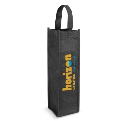 Single 90gsm Non-Woven Wine Tote Bag