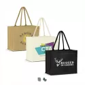 Torino Colour Match Jute Tote Bag
