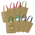 Thera Coloured Handles Jute Tote Bag