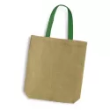 Thera Coloured Handles Jute Tote Bag