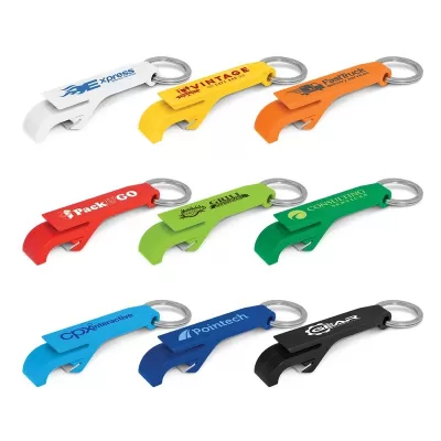 Snappy Plastic Bottle Opener Keyring