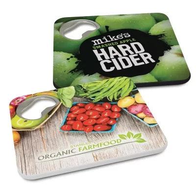 Coaster Plastic Bottle Opener