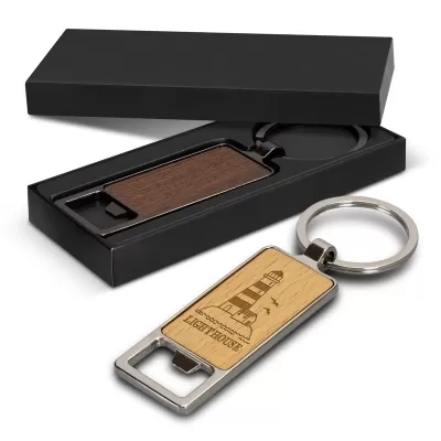 Santo Metal Bottle Opener Keyring
