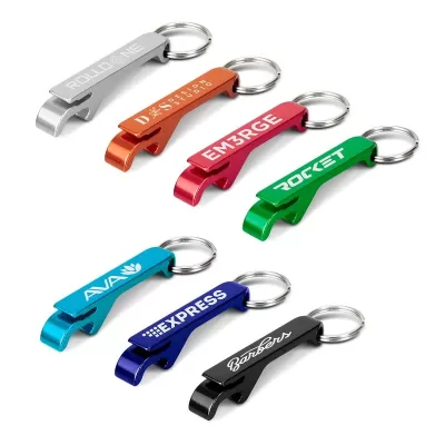 Snappy Aluminium Bottle Opener Keyring