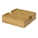 4 Piece Bamboo Coaster Set