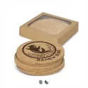 Oakridge 4 Piece Round Cork Coaster Set