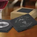 4 Piece Slate Coaster Set