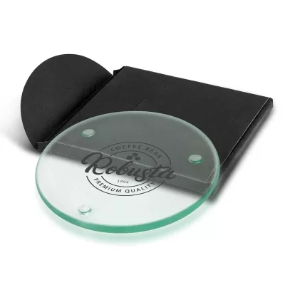 Venice Single Round Glass Coaster