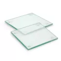 Venice 2 Piece Square Glass Coaster Set