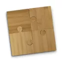 NATURA 4 Piece Bamboo Puzzle Coaster Set