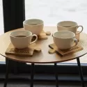 NATURA 4 Piece Bamboo Puzzle Coaster Set