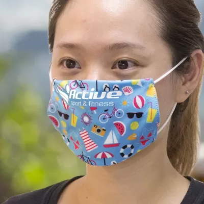 Small Full Colour Reusable Polyester Face Mask
