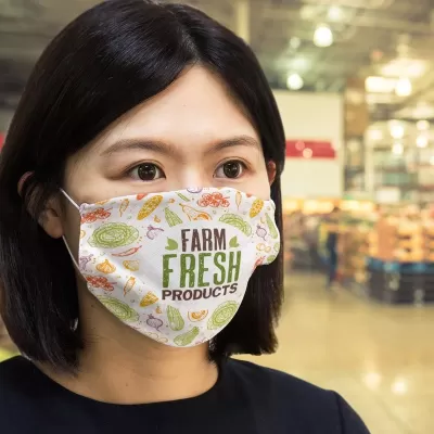 Large Full Colour Reusable Polyester Face Mask