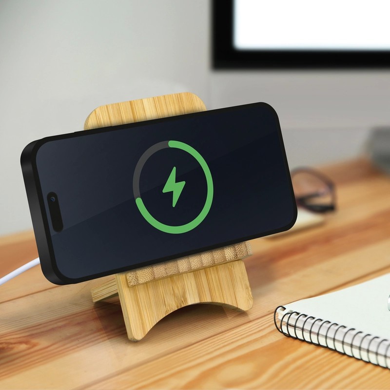 Bamboo Wireless Charging Stand