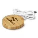 Magnetic 10W Bamboo Wireless Charger